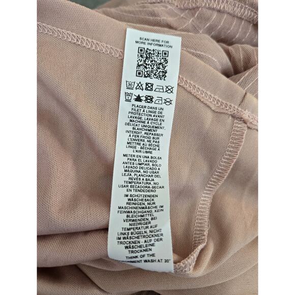 ASOS Luxe Twee Romantic Corseted Bandeau 3D Floral Layered Pink Mini Dress Sz 4 - Picture 10 of 15